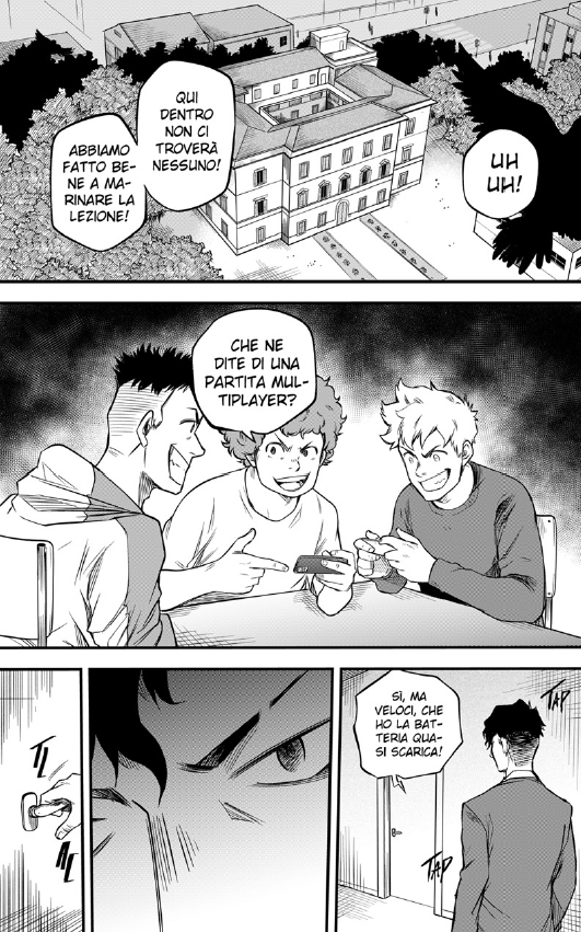 Page from the comic "Hell School" on Manga Issho n. 2